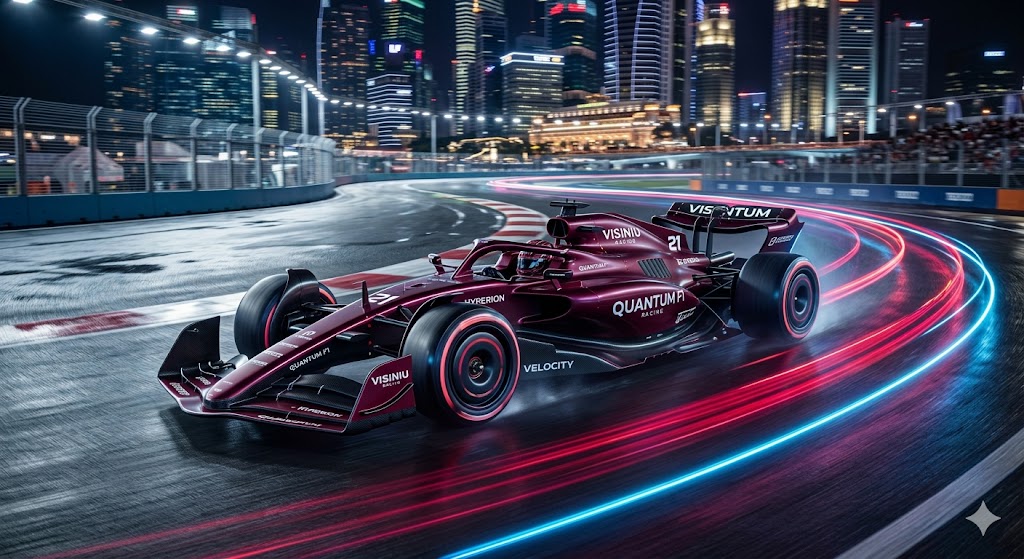 Mașină Formula 1 Futuristă
